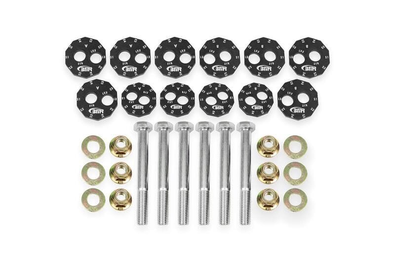 BMR 06-13 Chevrolet Corvette C6 Z06 / 09-13 ZR1 Camber Bolt Kit - Black Anodized