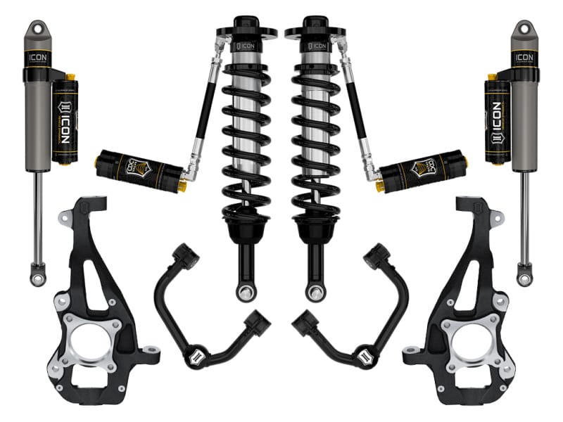 ICON 21-24 Ford F150 4WD 3.5-4.5in Stage 4 Suspension System Tubular Cdcv
