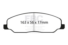 EBC 05-10 Ford Mustang 4.0 Yellowstuff Front Brake Pads
