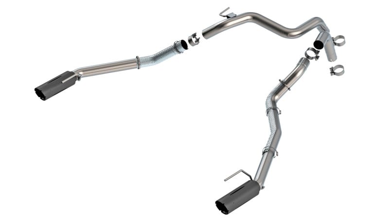 Borla 24-25 Ford Ranger Raptor 2.75in Tail Pipe Kit 4in Tip - Ceramic Black