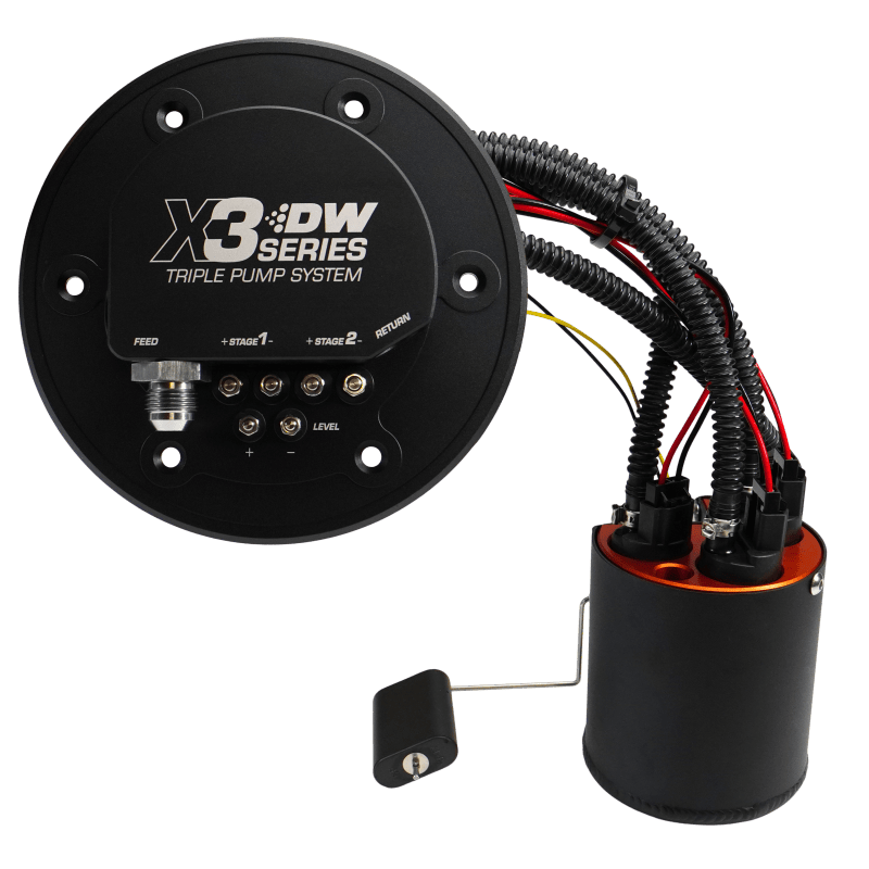 DeatschWerks 98-04 Ford Mustang X3 Module with DW430C Pumps and Install Kit