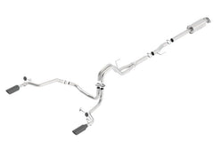 Borla 15-16 Ford F150 3.5L EcoBoost Ext. Cab Black Chrome CB Exhaust ATAK Single Split Rear Exit