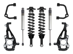 ICON 21-23 Ford F150 4WD 3.5-4.5in Stage 1 Suspension System With Tubular Upper Control Arms