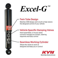 KYB Shocks & Struts Excel-G Rear FORD Ranger (4WD) 1983-89