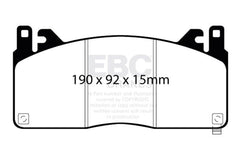 EBC 2015+ Ford Mustang GT350 Bluestuff Front Brake Pads
