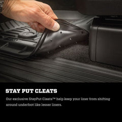 Husky Liners 2022 Nissan Frontier King Cab Ext. Cab/CC WeatherBeater Black Front Floor Liners