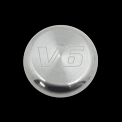 Billet Power Point Plug V6 Engraved (fits 79-09 Mustang) UPR