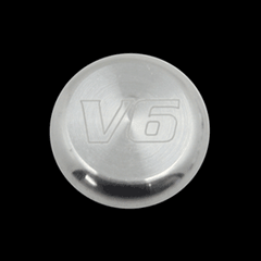 Billet Power Point Plug V6 Engraved (fits 79-09 Mustang) UPR