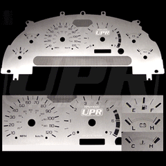 Stainless Steel Gauge Face Overlay (fits 99-04 Ford Mustang) UPR