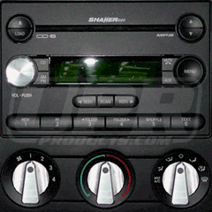 Billet Radio Knob Shaker Radio (fits 05-09 Ford Mustang) UPR