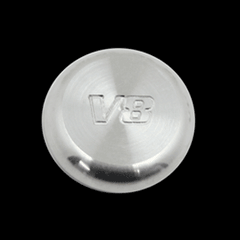 Billet Power Point Plug V8 Engraved (fits 79-09 Mustang) UPR