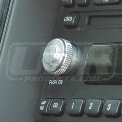 Billet Radio Knob Double Style UPR (fits 01-04 Ford Mustang)