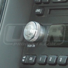 Billet Radio Knob Double Style UPR (fits 01-04 Ford Mustang)