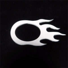 Billet Flame Antenna Surround (fits 05-09 Ford Mustang) UPR