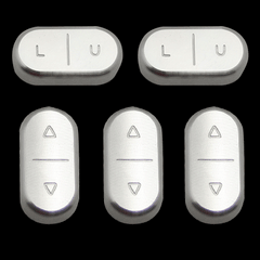 Billet Slimline Window Switch Kit (fits 87-93 Ford Mustang) UPR