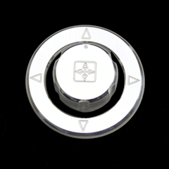 Billet Designer Mirror Control Knob & Bezel Kit (fits 10-14 Mustang) UPR