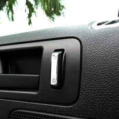 Billet Satin Lock Switch Covers (fits 05-13 Ford Mustang) UPR
