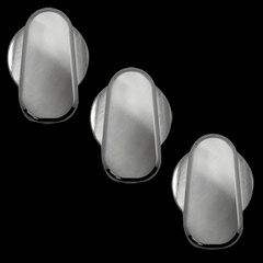 Billet Slimline AC Knob Covers (fits 05-09 Ford Mustang)