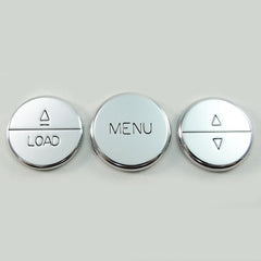 Billet Shaker Radio Button Covers (fits 05-09 Ford Mustang) UPR