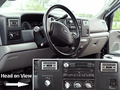 Billet AC Vent Covers (fits 99-04 Superduty F250 F350) UPR