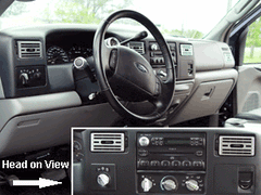 Billet AC Vent Covers (fits 99-04 Superduty F250 F350) UPR