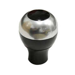 2pc Chameleon Shift Knob Black & Silver (fits 79-04 Ford Truck) UPR