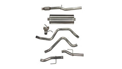 Corsa 2019-2025 Chevy Silverado 5.3L Crew Cab 3in Cat-Back Dual Rear Exit w/ Polished Tip