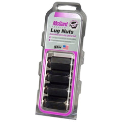 McGard Hex Lug Nut (Cone Seat) M14X1.5 / 22mm Hex / 1.635in. Length (4-Pack) - Black