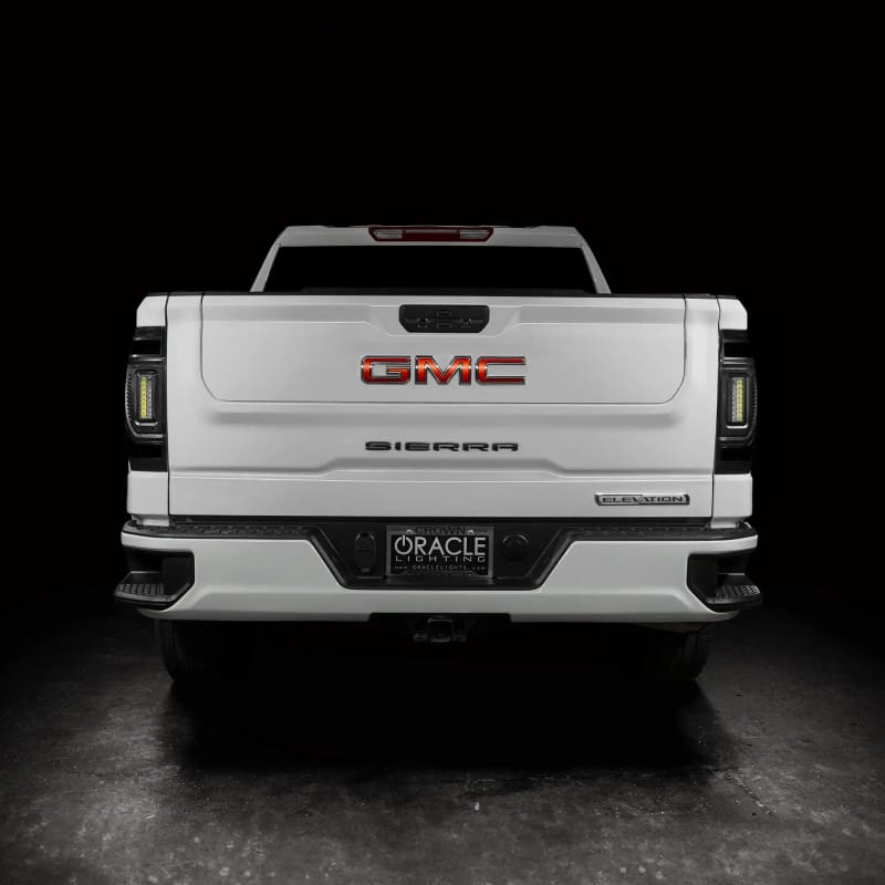 Oracle 19-23 GMC Sierra Black Series Flush Style LED Tail Lights - Factory Halogen
