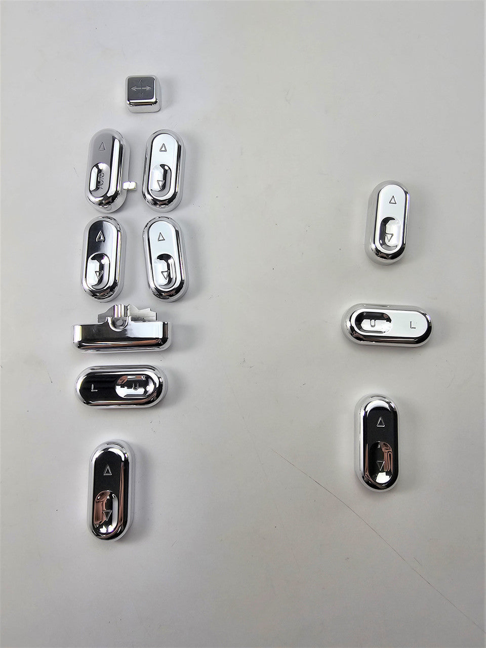 Polished buttons shown