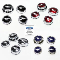 Chrome Cap Cover Set fits 11-14 Mustang Ford Official Licensed