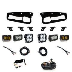 Baja Designs 21-25 Ford Bronco Squadron 2.0 Pro (Spot) & S2 Pro D/C / S2 SAE Ambr FPK ST Bmpr w/UP