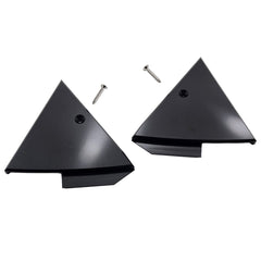 Billet Mirror Trim Plate Kit Black (fits 87-93 Ford Mustang) UPR