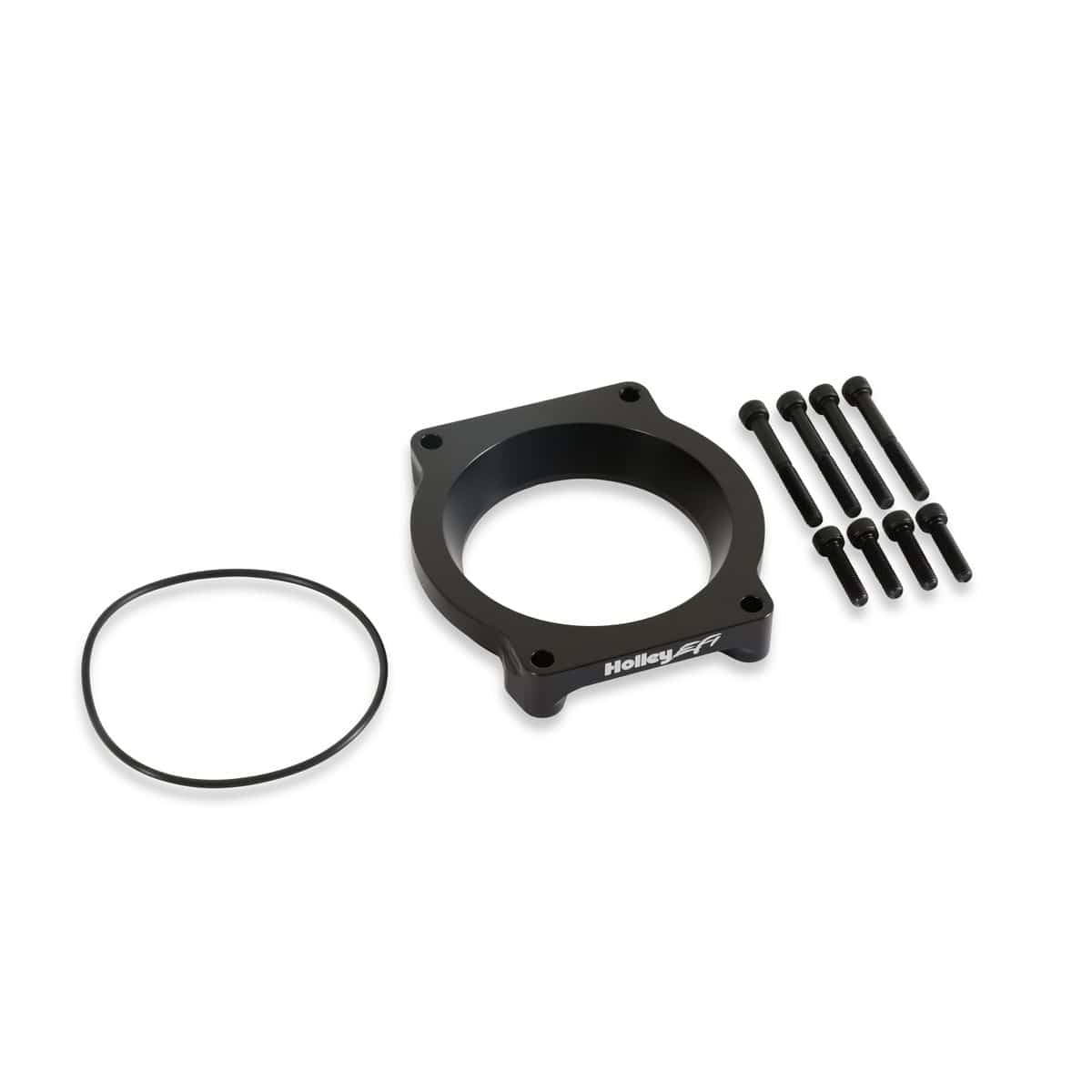 Holley Ultra Lo-Ram Intake Manifold Black (fits Ford Coyote 11-23 Mustang) Round TB