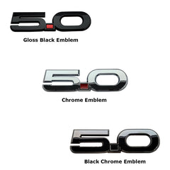 2015 - Present Mustang Black Chrome 5.0 Emblem Comparison