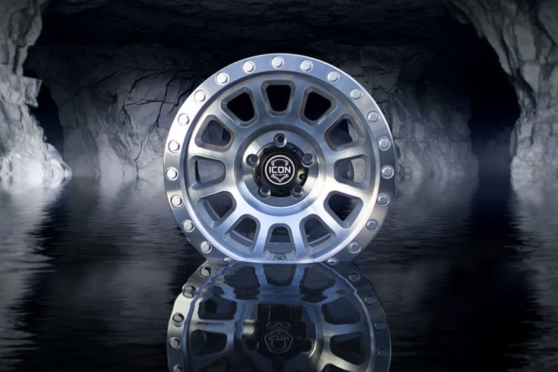 ICON Hulse 18x9 8x6.5 12mm Offset 5.5in BS Silver Machined