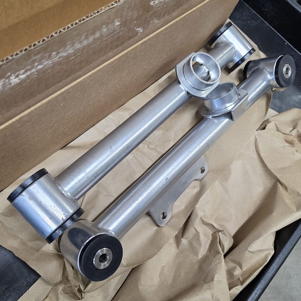 Pro Street Chrome Moly Solid Urethane Lower Control Arms S&D BLEM(fits 79-04 Mustang)