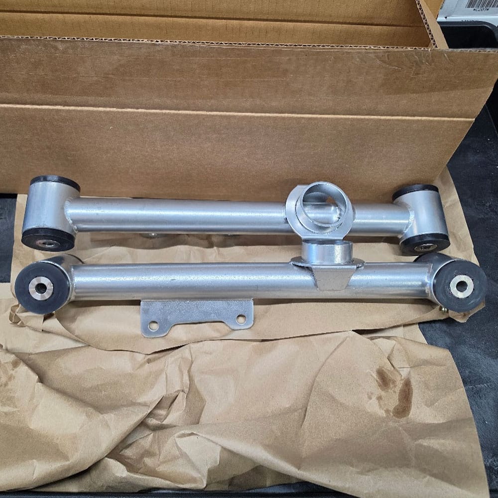 Pro Street Chrome Moly Solid Urethane Lower Control Arms S&D BLEM(fits 79-04 Mustang)