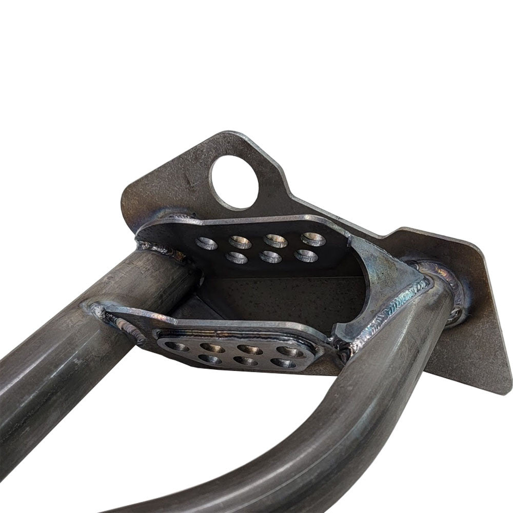 Control arm mounting points have doublers welded in for the ultimate in strength