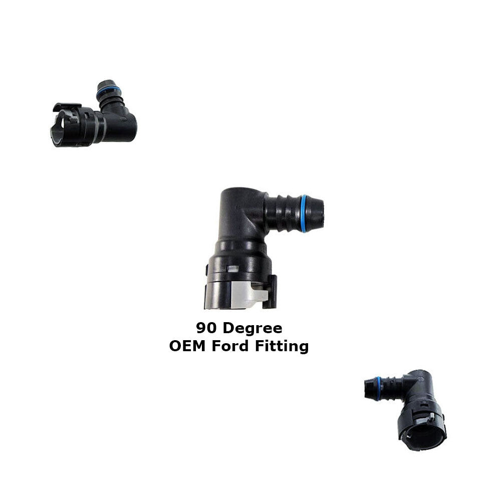 OEM 90 degree Style PVC Snap Fitting Straight for Oil Catch Can