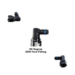 OEM 90 degree Style PVC Snap Fitting Straight for Oil Catch Can