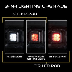 Diode Dynamics 21-23 F-150 Hitch Mount LED Pod Reverse Kit C1R