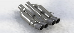 Kooks 09-13 Chevrolet Corvette Z06/ZR1 3in. Valved Axle-Back Exhaust w/ SS Tips