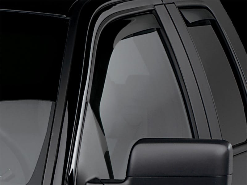 WeatherTech 04-08 Ford F150 Super Cab Front & Rear Side Window Deflectors - Dark Smoke