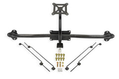 BMR 14-19 Chevrolet Corvette C7 Bolt-On Parachute Mount - Black Hammertone