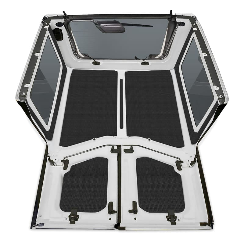 DEI 18-23 Jeep Wrangler JL 2-Door Boom Mat Complete Headliner Kit - 7 Piece - Black