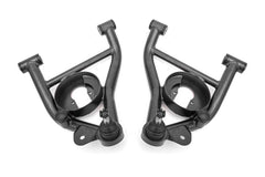 BMR 82-92 F-Body A-arms Lower DOM, Non-adj Delrin Bushings Spring Pocket - Black Hammertone