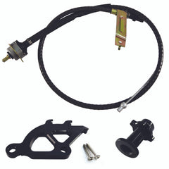 79-04 Mustang Clutch Quadrant Cable & Firewall Adj Kit Black
