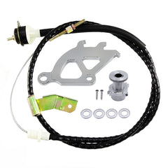 79-04 Mustang Quadrant Clutch Cable & MC Firewall Adjuster Kit