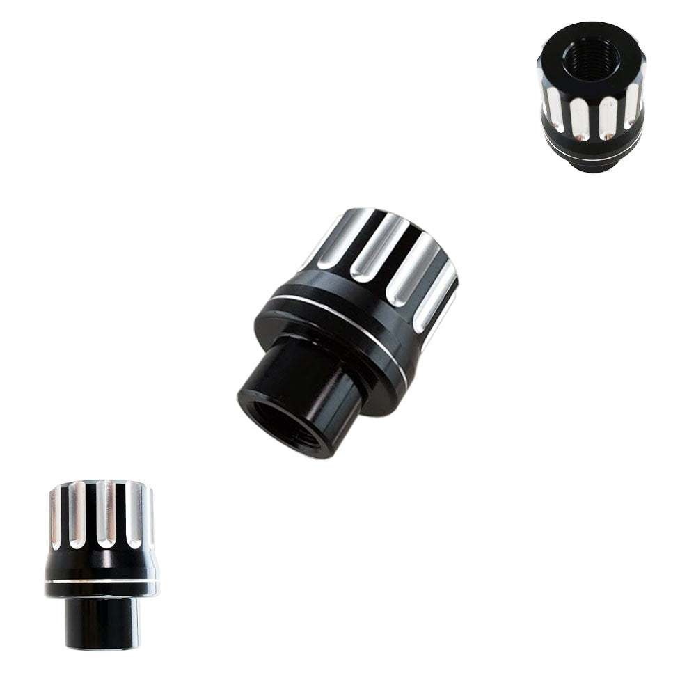 UPR 7075 Billet Aluminum Lug Nut 1/2-20 with .440" Shank (3007-101) Black and Machined